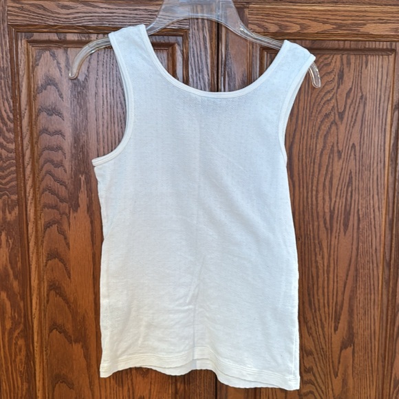 Nautica tank top. Ivory with emblem. EUC. Size women’s medium - Picture 3 of 3